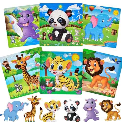 rahmenpuzzle kinder 20 teile, holzpuzzle mit Tierthema, kognitives spiel für kinder