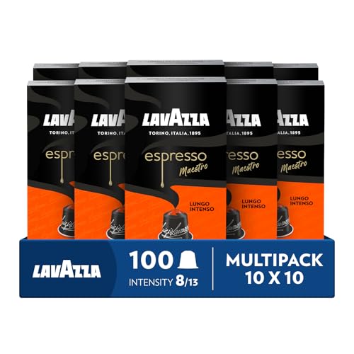 lavazza lungo intenso nespresso kapseln 100 stück, inkl. 7 gutschein
