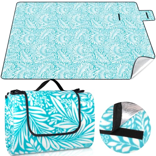 picknickdecke jamata 200x200cm, tragbare faltbare campingdecke mit wasserdichter unterseite