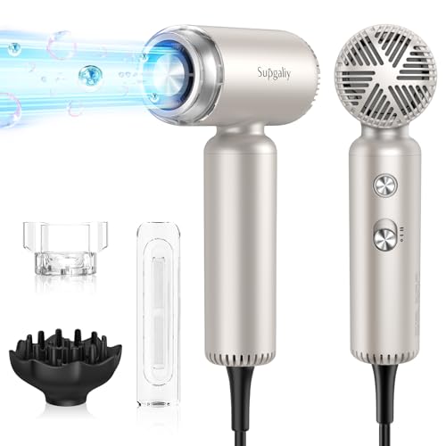 reisefön supgaliy mini 1500w leicht mit diffusor, 2 modellierzubehör und 4 stufen