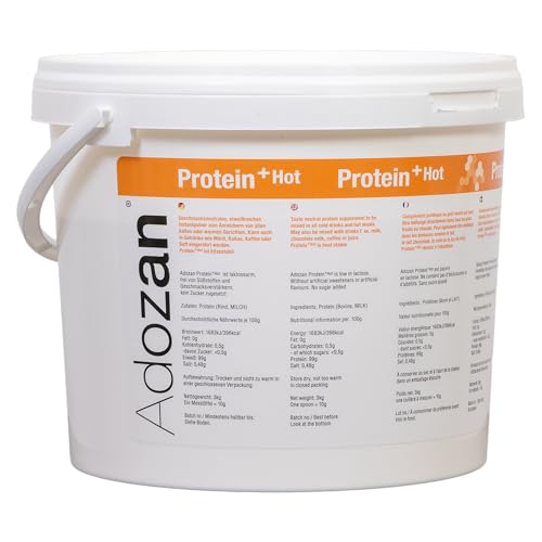 adozan protein pulver hitzebeständig 100C eiweißpulver ohne zucker fett 3kg