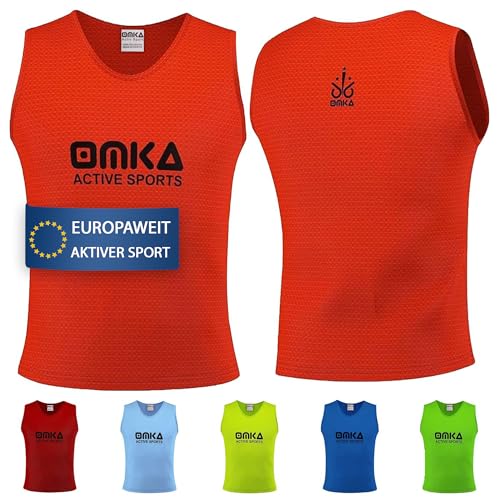 omka fußball trainingsjersey kinder, jugend und erwachsene, markierungsweste