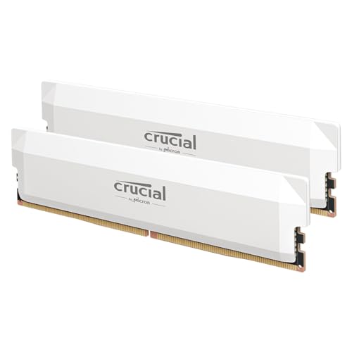 crucial pro ddr5 ram 32gb kit 6000mhz cl36 intel xmp 3.0 amd expo weiß