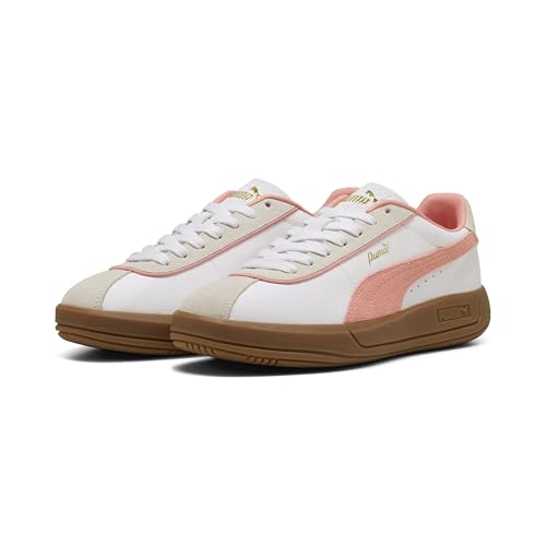 Puma Club Klassika Sneaker Damen, Weiß-Rosa, Vapor Gray
