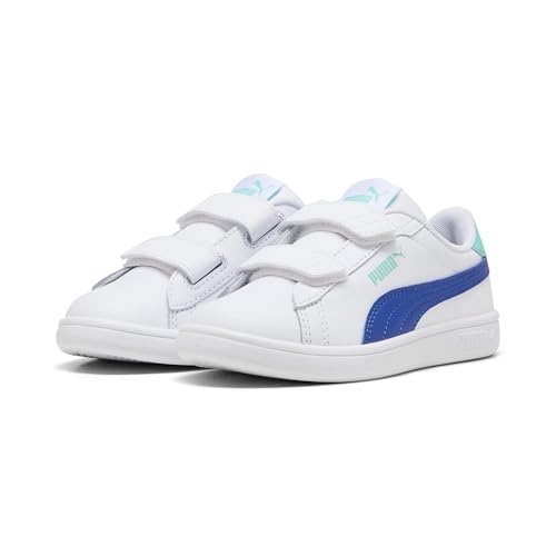 puma sneaker smash 3.0 l v ps weiss blau aquatisch 32 eu