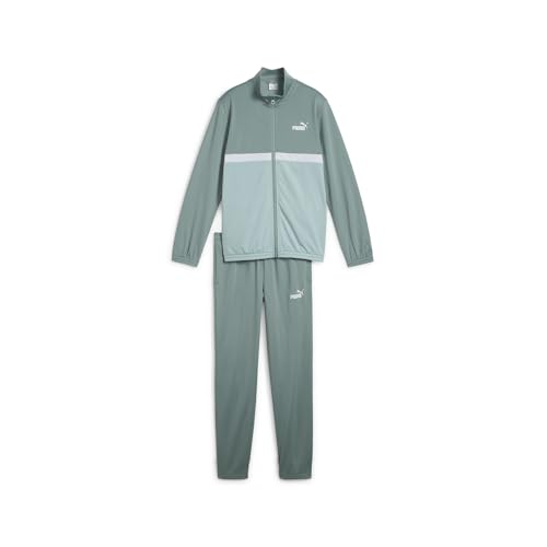 puma jungen anzug poly colorblock in grün moon, größe 176 eu