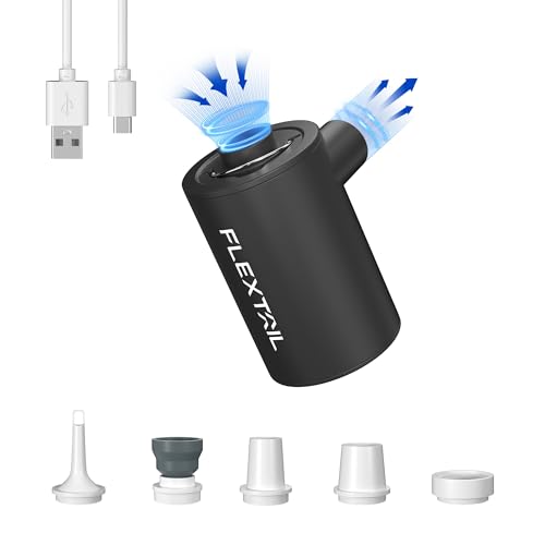 flextail max luftpumpe 2024, tragbare elektrische campingpumpe, ultraleicht, 1600-mAh-akku