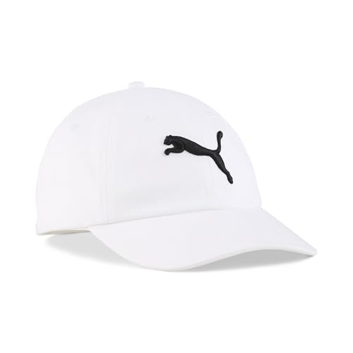 puma unisex cap ess puma cat baseballkappe weiß
