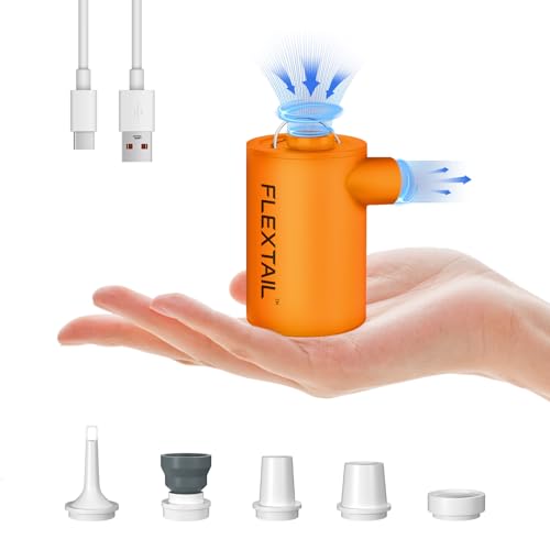 flextail max pump 2024, tragbare elektrische luftpumpe für camping, 1600-mAh-akku