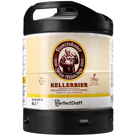 franziskaner kellerbier 6 liter fass perfect draft für 14,99 euro statt 20 euro