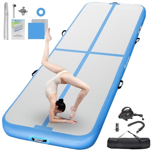 Produktbild: fbsport airtrack mat 10/20 cm dick gymnastikmatte mit luftpumpe und tragetasche