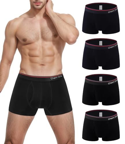 charm karter herren boxershorts baumwolle atmungsaktive unterwäsche mit eingriff