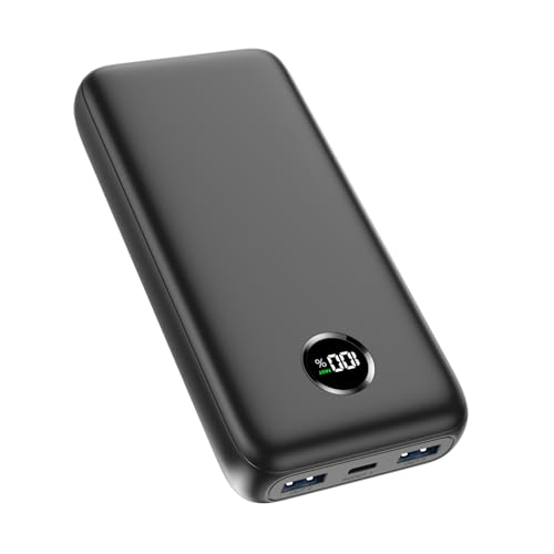 power bank 27000mAh mit schnellladefunktion, soaraise pd 3.0, usb c, tragbar für iphone samsung tablets