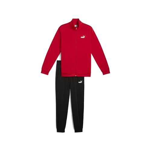 puma unisex ess poly suit gestrickte anzüge rot, size l