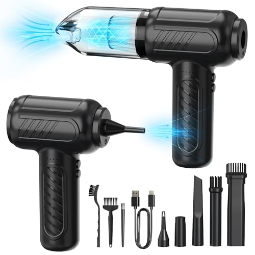 staubgebläse 3 gang 110000 u/min 4000 mah 2-in-1 handstaubsauger mit düsen und usb kabel