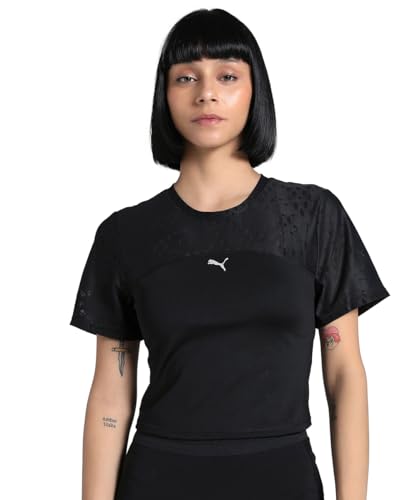 puma lace top unisex t-shirt schwarz XXL, kurzarm