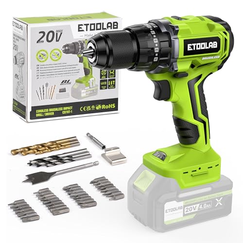 akkuschrauber etoolab akku-bohrschrauber 18v 70nm mit 42pcs set 3-in-1 schlagbohrschrauber