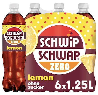 schwip schwap lemon zero 6x 1,25 l ohne zucker für 5,28 euro