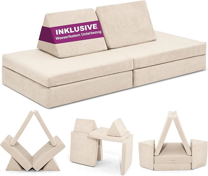 spielsofa linodino für kinder, indoor spielecke, gemütlich und vielseitig