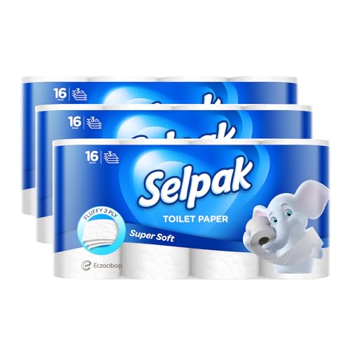 selpak toilettenpapier 3-lagig 48 rollen klopapier super weich extra stark 6720 blatt