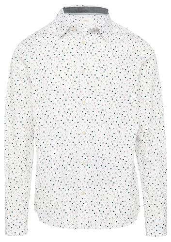 s.Oliver Slim Fit Popeline-Hemd gemustert mit Kentkragen