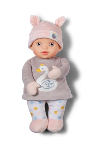 baby annabell sweetie mauve 30cm stoffpuppe mit rattgeräusch für neugeborene