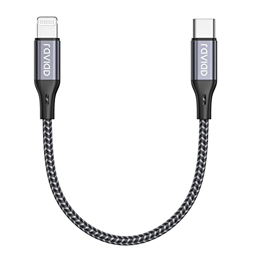 raviad usb c lightning kabel 0.3 m mfi zertifiziert für iphone 14 13 12 11 se