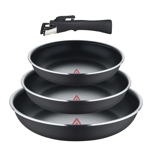 bergner alu-presspfannen set 4 teilig 18 20 24 cm induktionsgeeignet anthrazit