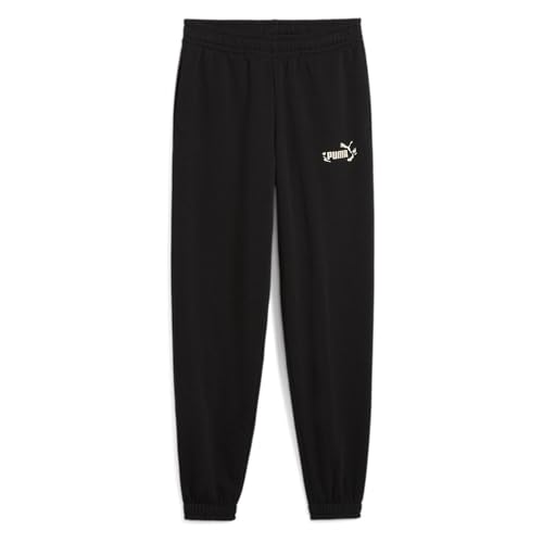 puma mädchen sweatpants flaming love gestrickte hosen in schwarz