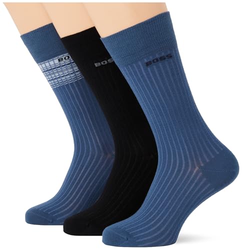 hugo boss herren socken 3er pack mehrfarbig 43-46 verschiedene designs