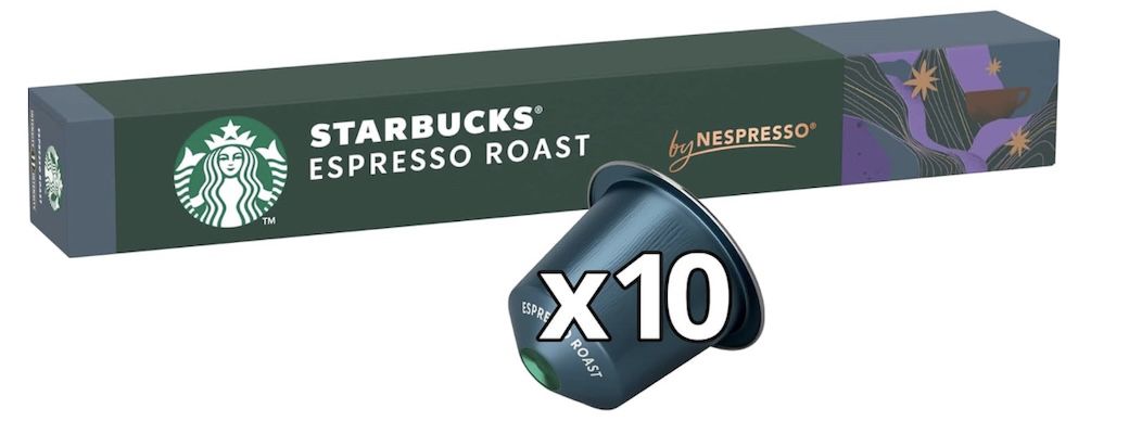 starbucks espresso roast nespresso kaffee kapseln 100 Stück für 33,56 Euro