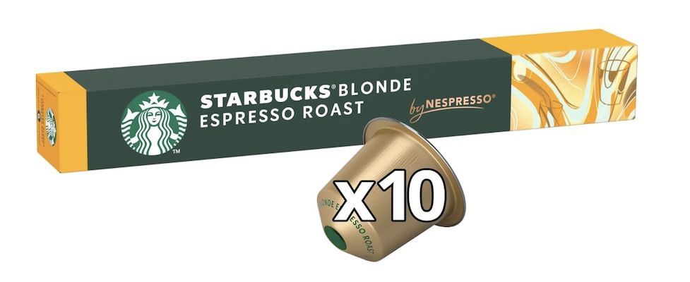 starbucks blonde espresso roast 100x nespresso kaffee kapseln 33,56