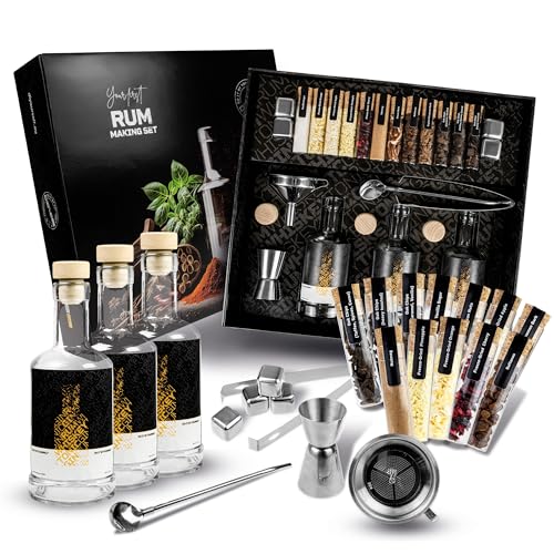 DIBYS rum selber machen set mit botanicals, zubehör und 4 rezepten