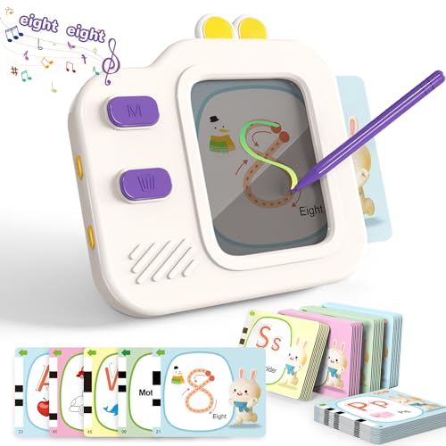 mostop flashkarten interaktive lesemaschine mit lcd, 240 wörter, lernspielzeug für kinder 3-6 jahre