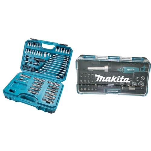 makita werkzeugset 221-teilig ratchet und bit set 47-teilig mehrfarbig