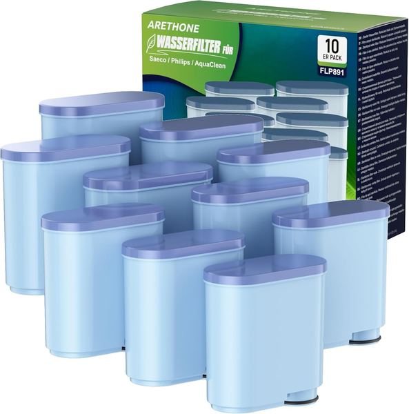 ARETHONE Wasserfilter Philips AquaClean CA6903/10 CA6903/22, 10 Stück