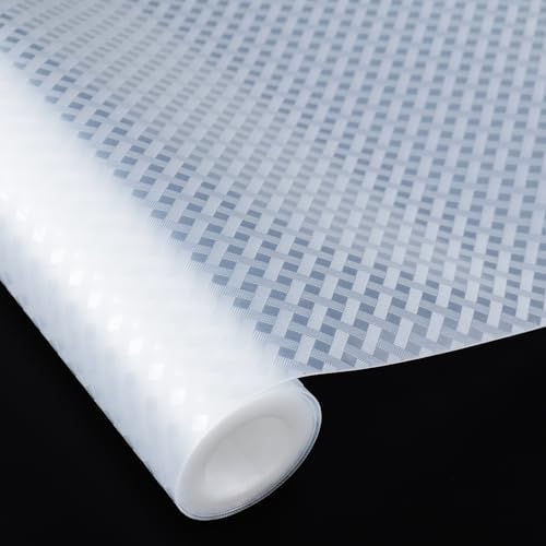 schubladenmatte 30x150cm 3 rollen, sevenpers transparente küchenmatte, wasserdicht, ölbeständig