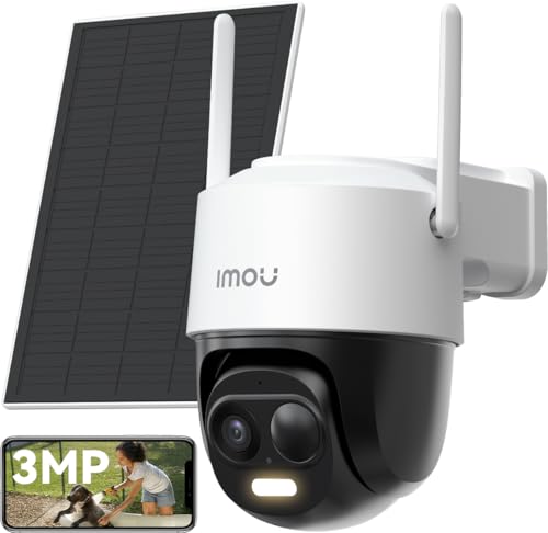 imou 2k solar überwachungskamera aussen mit akku, 360 ptz wlan, ai erkennung
