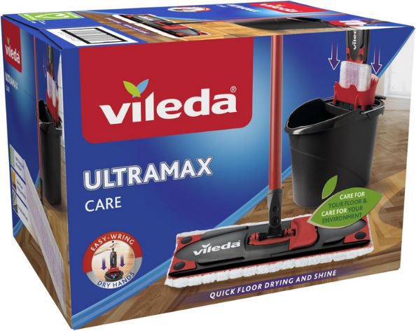 vileda ultramax care mopp set mit stiel und eimer für 22,99 statt 33