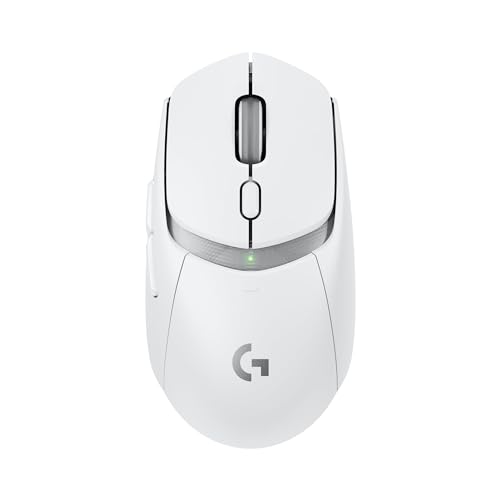 logitech g309 gaming-maus kabellos, hero 25k-sensor, 6 tasten, weiß, pc, mac