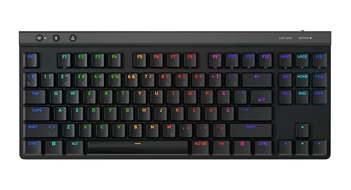 logitech g g515 kabellose gaming-tastatur tkl, lightsync rgb, pbt-tastenkappen, mechanische switches