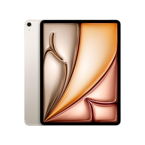 apple ipad air 13" (m2) mit langanhaltender batterie - polarstern