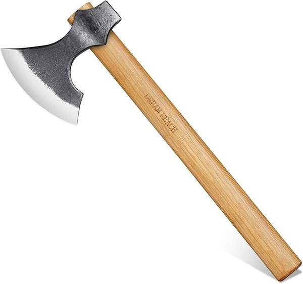 **Kleine Wikinger Beil Axt - Holzgriff Äxte für Camping, Garten, Outdoor**