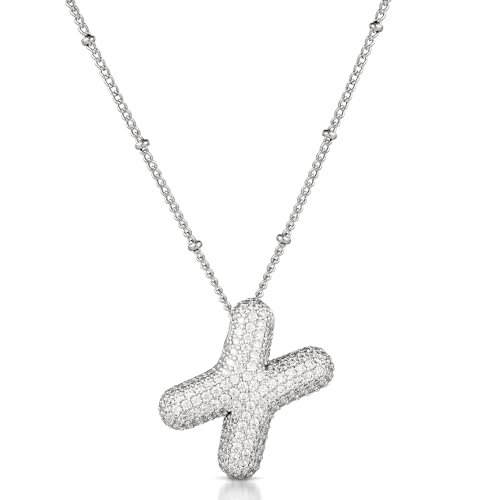 Produktbild: mikovivi blasen alphabet halskette zirkon buchstaben anhänger kristallschmuck für mädchen