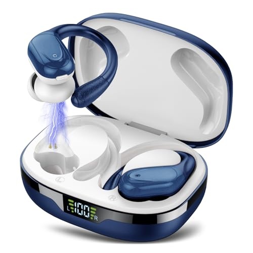 Produktbild: bluetooth kopfhörer sport set, kabellos bluetooth 5.3, 60 std, ipx7 wasserfest, in ear mit mic