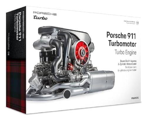 Porsche 911 turbomotor motorbausatz 1:3 mit soundmodul und begleitbuch von franzis