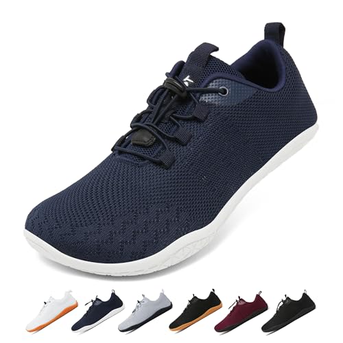 Geweo Barfußschuhe Unisex Herren Damen Atmungsaktiv Leicht Breite Zehenbox 37-47EU