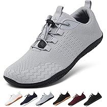 Barfußschuhe Herren Damen Fitnessschuhe Grau 42EU Sommer Bequem