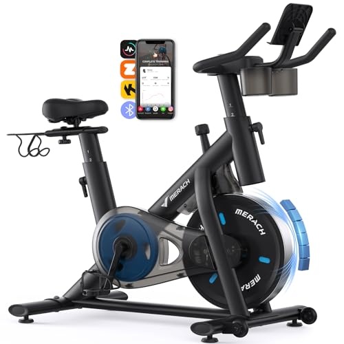 merach heimtrainer fahrrad magnetischer widerstand lcd-monitor indoor spinning bike