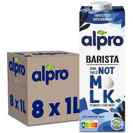 alpro haferdrink 8er pack barista 1 liter ab 14,32 euro (statt 18 euro)
